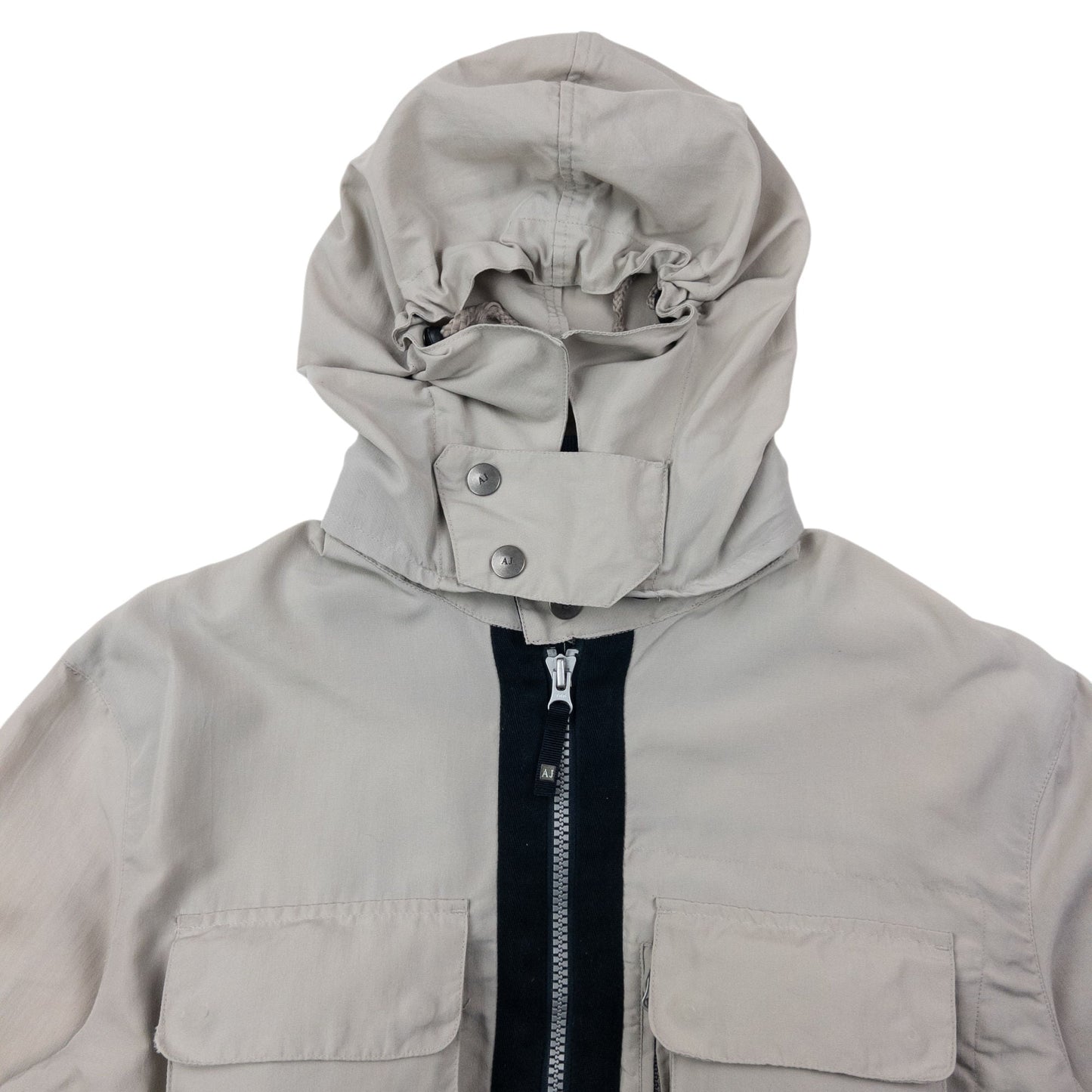 Vintage 2000s Armani Jeans Zip Up Cargo Jacket Size M