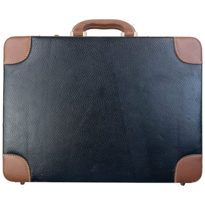 Vintage 80s Gucci Leather Briefcase | O/S, Black