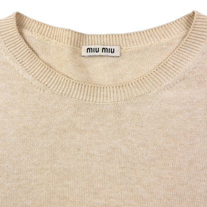 Vintage 2010 Miu Miu Frill Trim Cropped Jumper Womens Size M