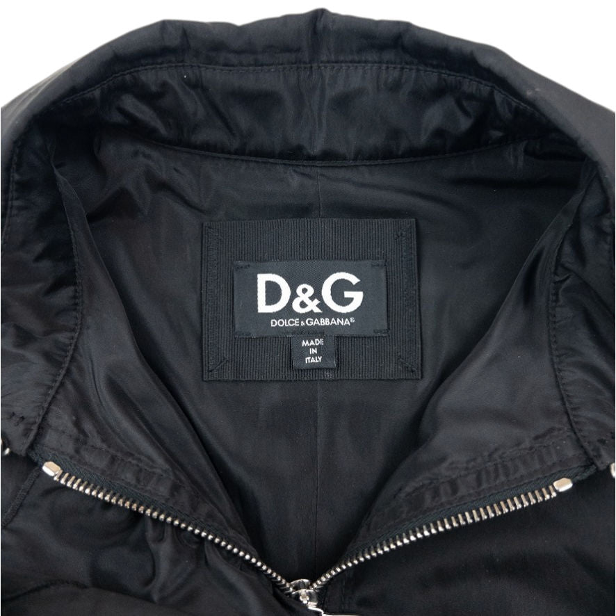 Vintage Dolce & Gabbana Belt Waist Ruffle Jacket Womens Size M | Medium, Black