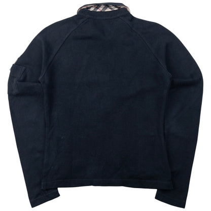 Vintage Burberry Zip Up Sweatshirt Womens Size M