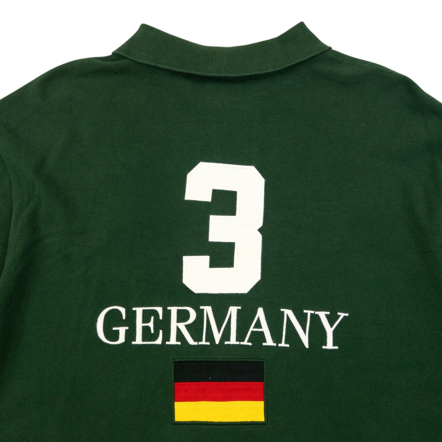 Vintage 90s Polo Ralph Lauren Germany Long Sleeve Polo Shirt Size L | Large, Green