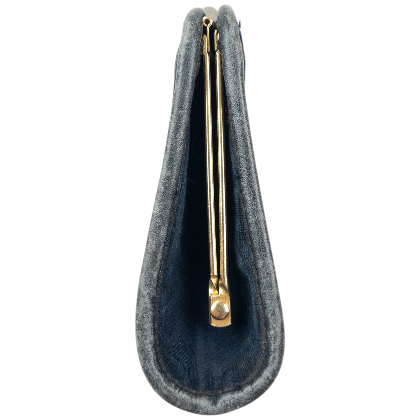 Vintage 80s Dior Monogram Coin Purse | O/S, Blue