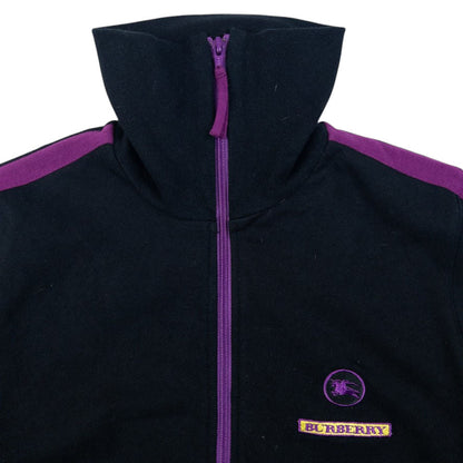 Vintage Burberry Zip Up Sweatshirt Womens Size S