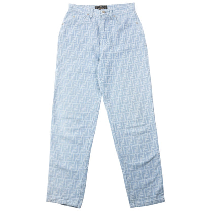 Vintage 90s Fendi Monogram Lightweight Denim Jeans Size W26