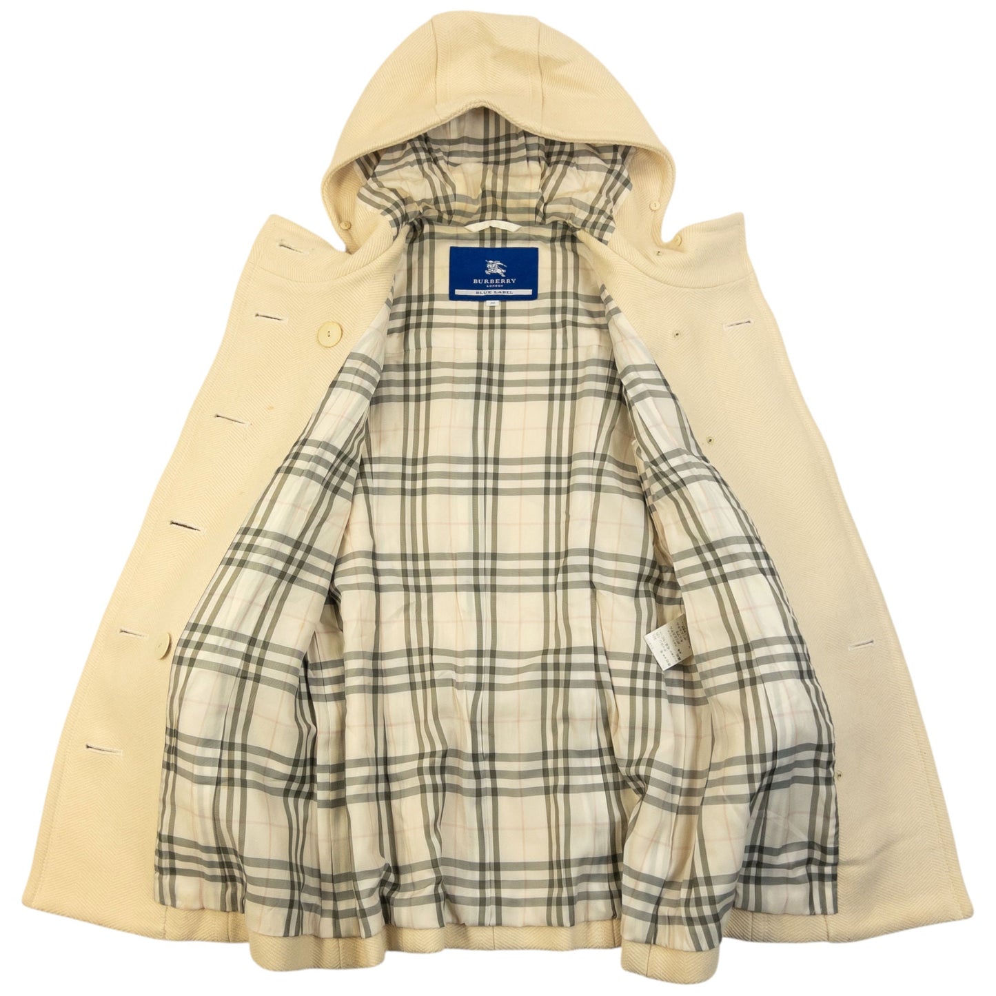 Vintage 2000s Burberry Blue Label Nova Check Lined Belt Waist Jacket Womens Size S | Small, Blue