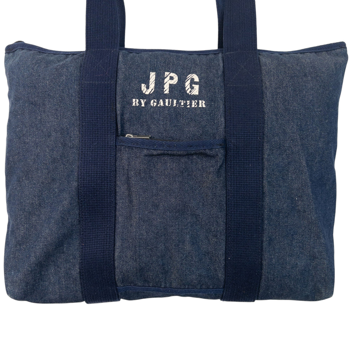 Vintage 2000s Jean Paul Gaultier JPG Denim Shoulder Bag | O/S, Navy