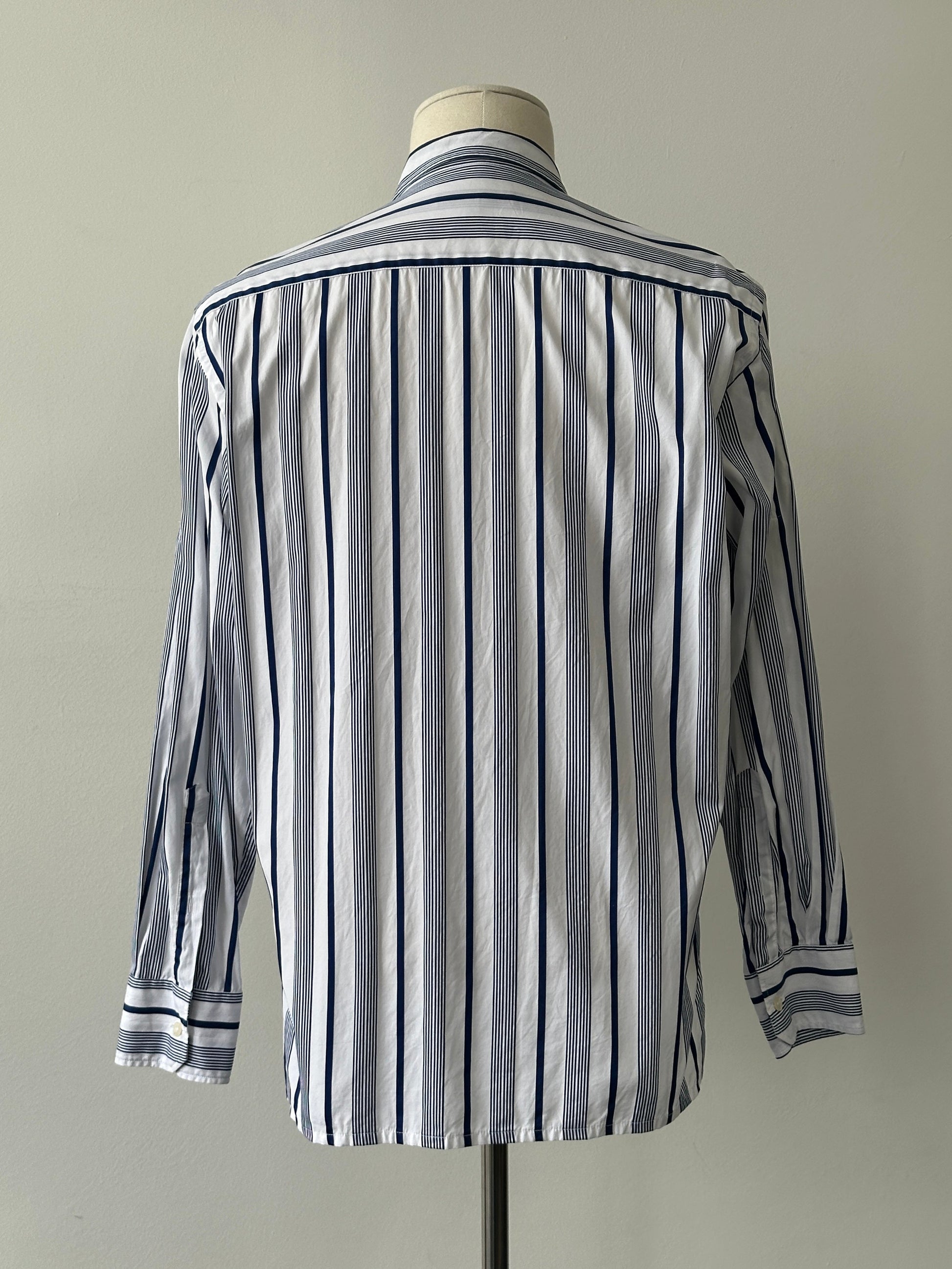 Aquascutum 2000s Cotton Striped Shirt - M