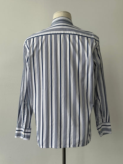 Aquascutum 2000s Cotton Striped Shirt - M