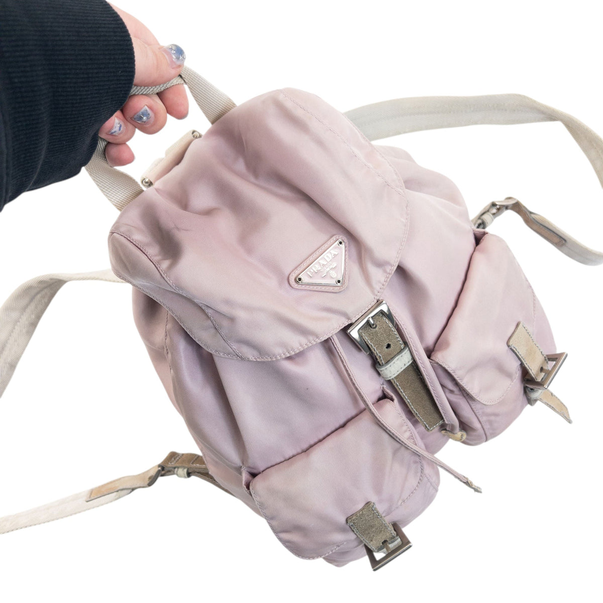 Vintage 2000s Prada Bucket Backpack | O/S, Pink