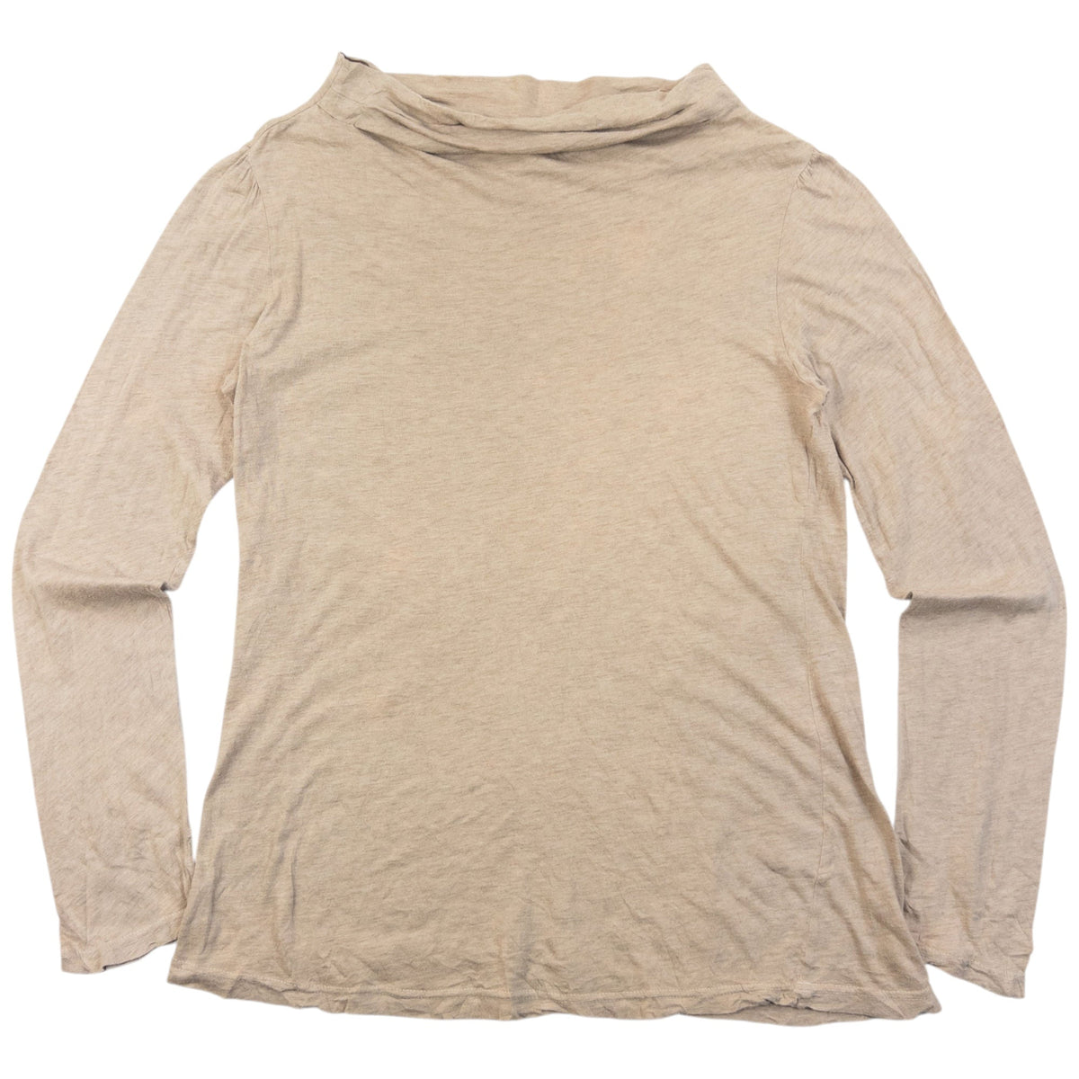 Vintage 90s Plantation By Issey Miyake Cowl Neck Top Womens | Medium, Beige
