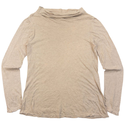 Vintage 90s Plantation By Issey Miyake Cowl Neck Top Womens | Medium, Beige