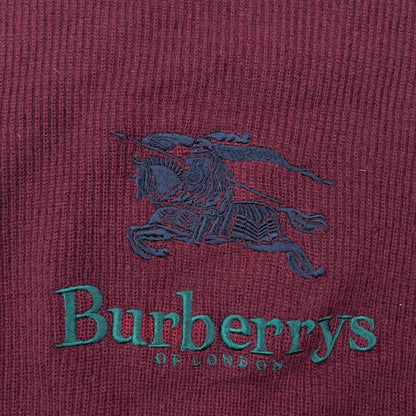 Vintage 90s Burberry Embroidered Wool Knit Jumper Size XS | XS, Multicoloured