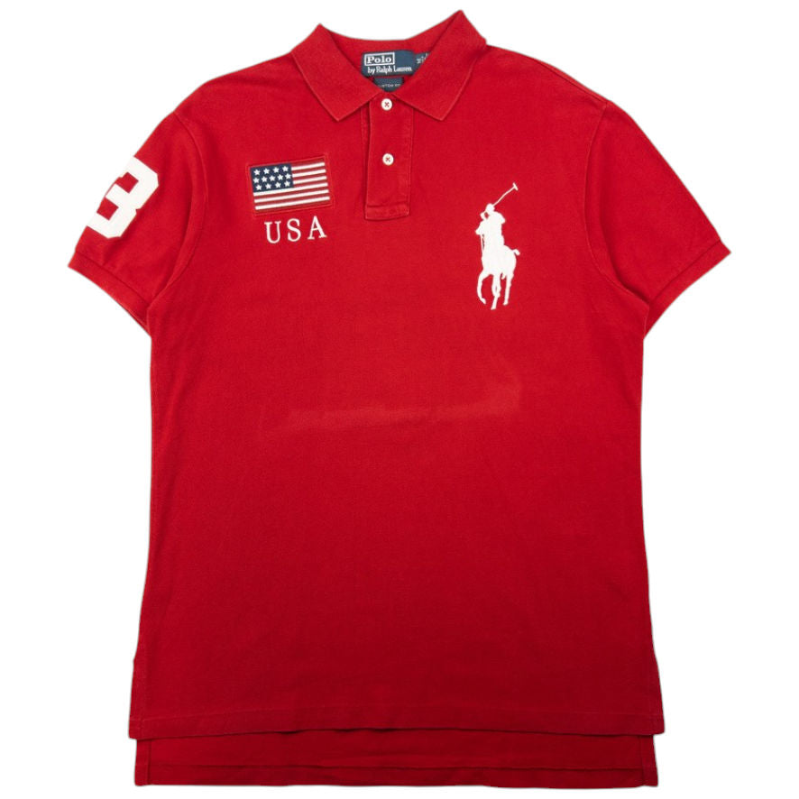 Vintage Polo Ralph Lauren USA Polo Shirt Size M