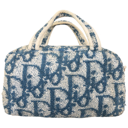 Vintage Dior Monogram Terry Cloth Handbag