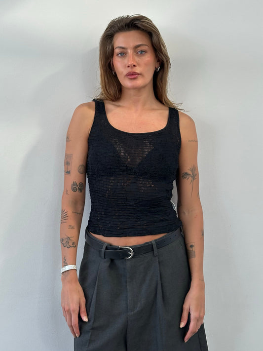 Gianfranco Ferre Jeans 1990s Cropped Top - S