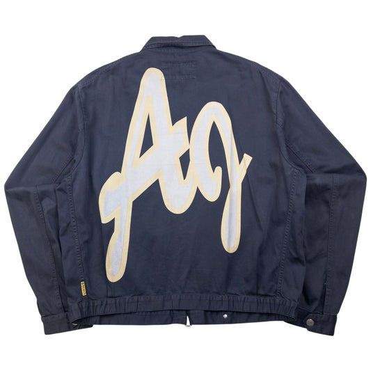 Vintage Armani Jeans Graphic Zip Up Jacket Size L