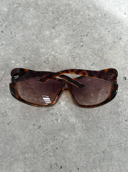 Diesel 2000s Oversized Shield Logo Sunglasses