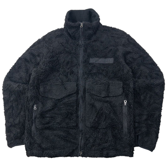 Vintage 2000s AVIREX Zip Up Fleece Jacket Size M | Medium, Black