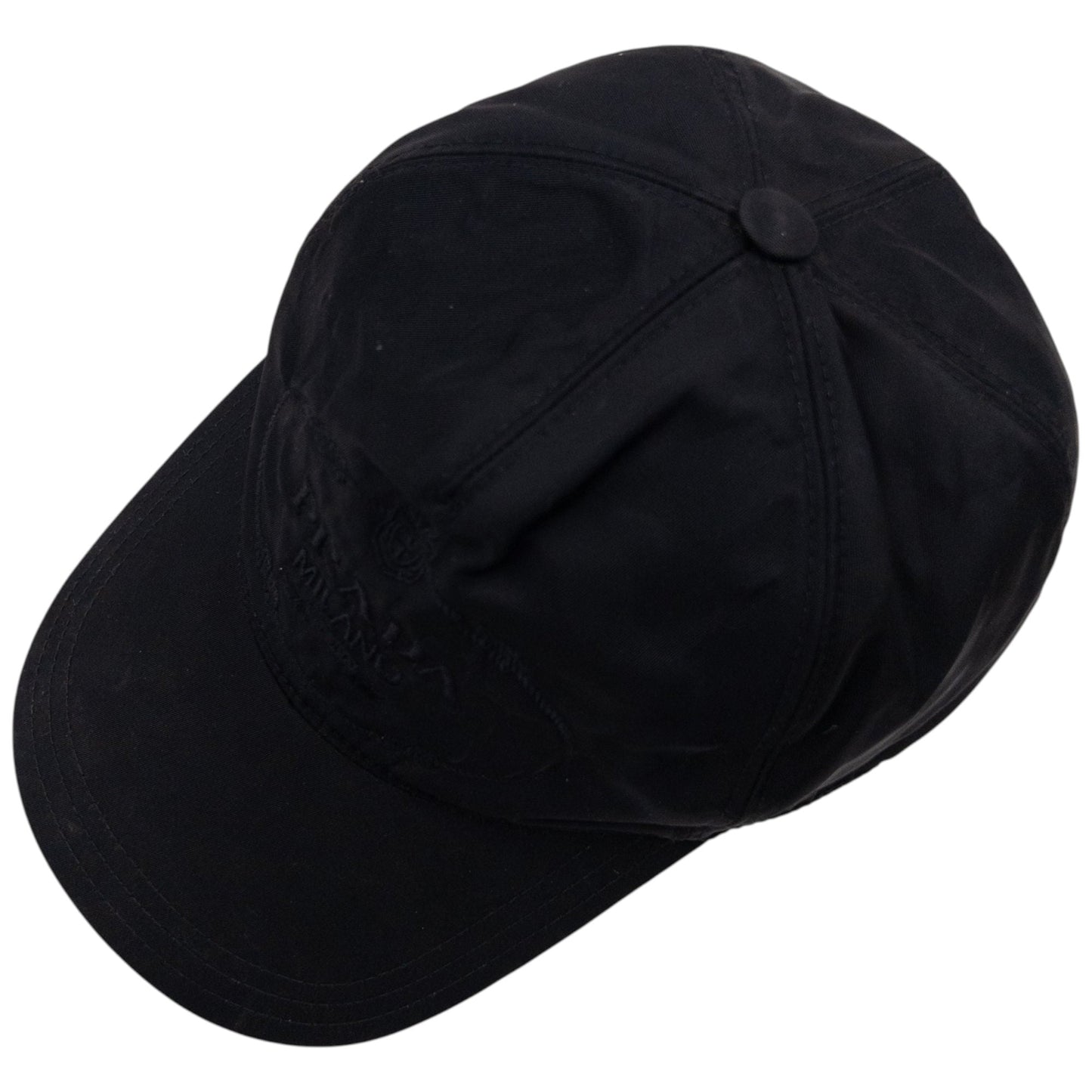 Vintage 2000s Prada Embroidered Hat Size S | O/S, Black
