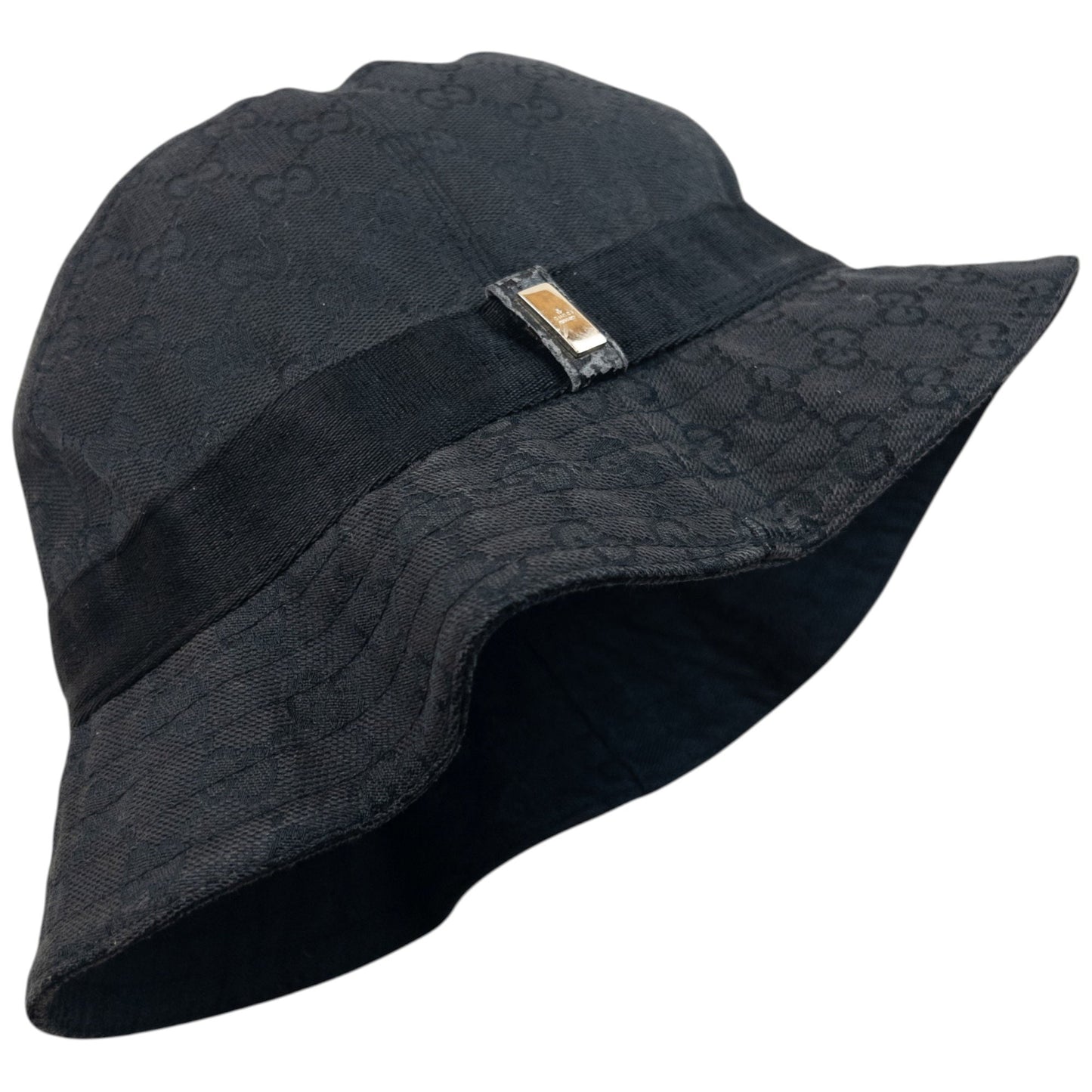 Vintage 2000s Gucci By Tom Ford Monogram Bucket Hat Size S | O/S, Black