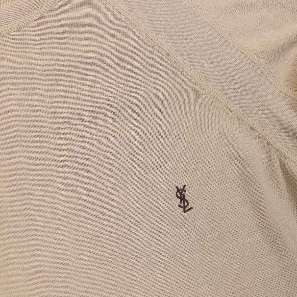 Vintage 2000s YSL Yves Saint Laurent Lightweight Jumper Size XL | XL, Beige