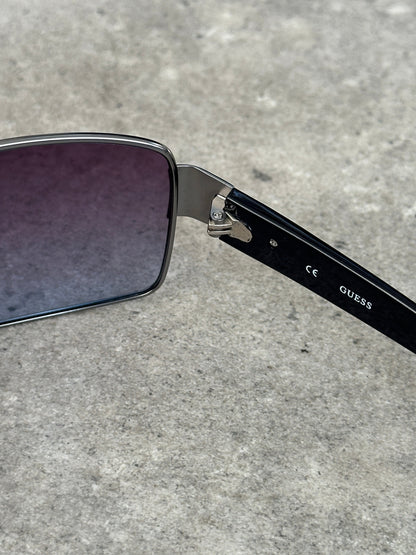 Guess 2000s Oversized Shield Logo Sunglasses