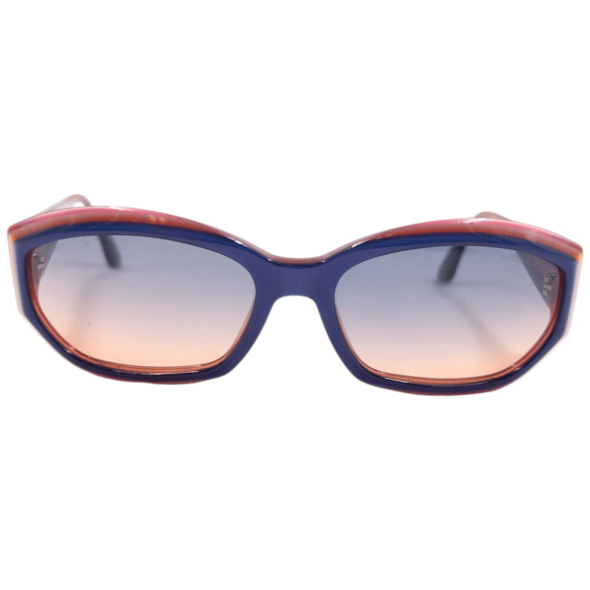 Vintage 2000s Chanel Sunglasses | O/S, Blue, Red