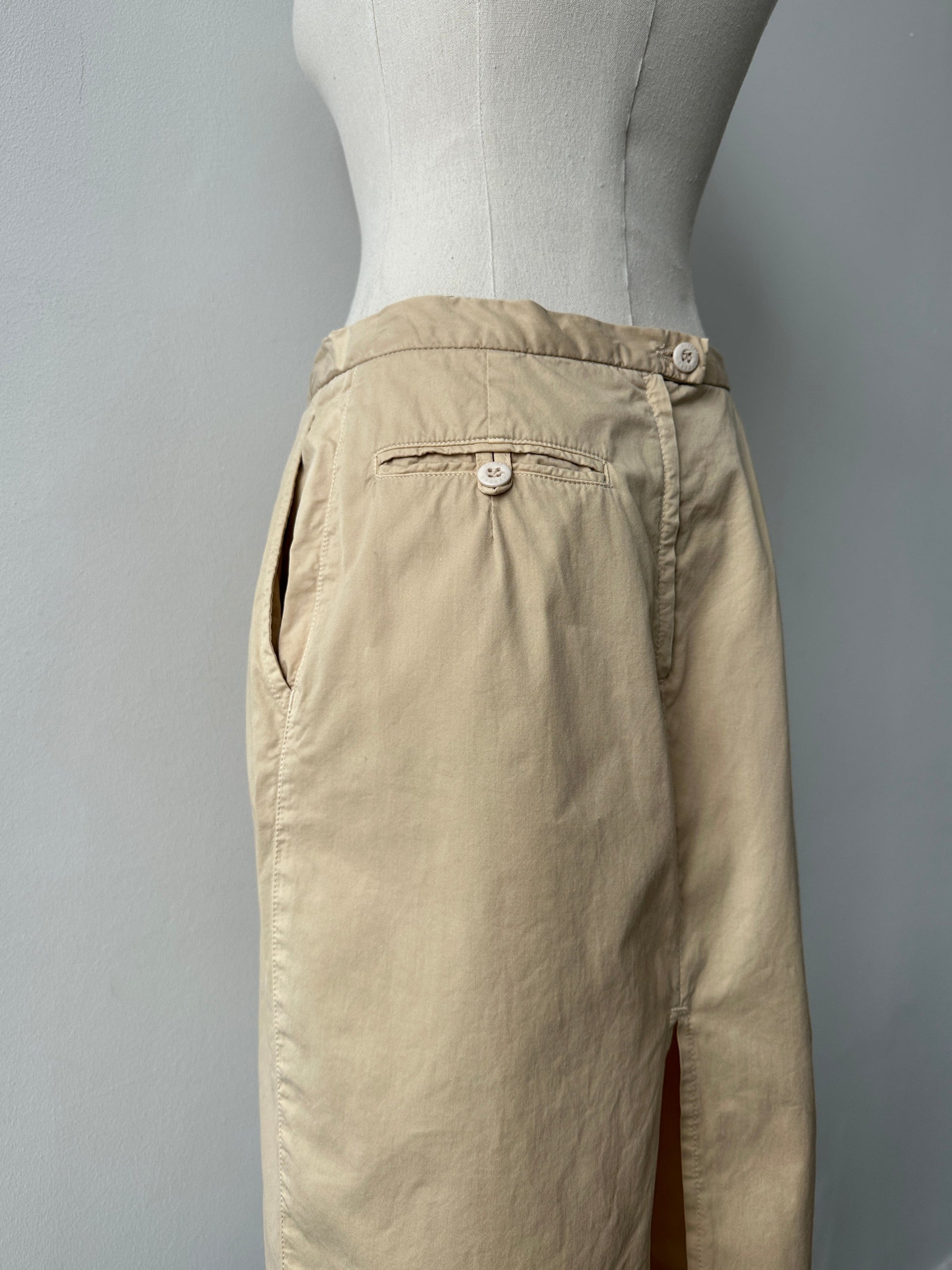 Iceberg 1990s Pure Cotton Midi Skirt - W28