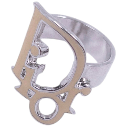 Vintage 2000s Dior By John Galliano Logo Ring | O/S, Cream