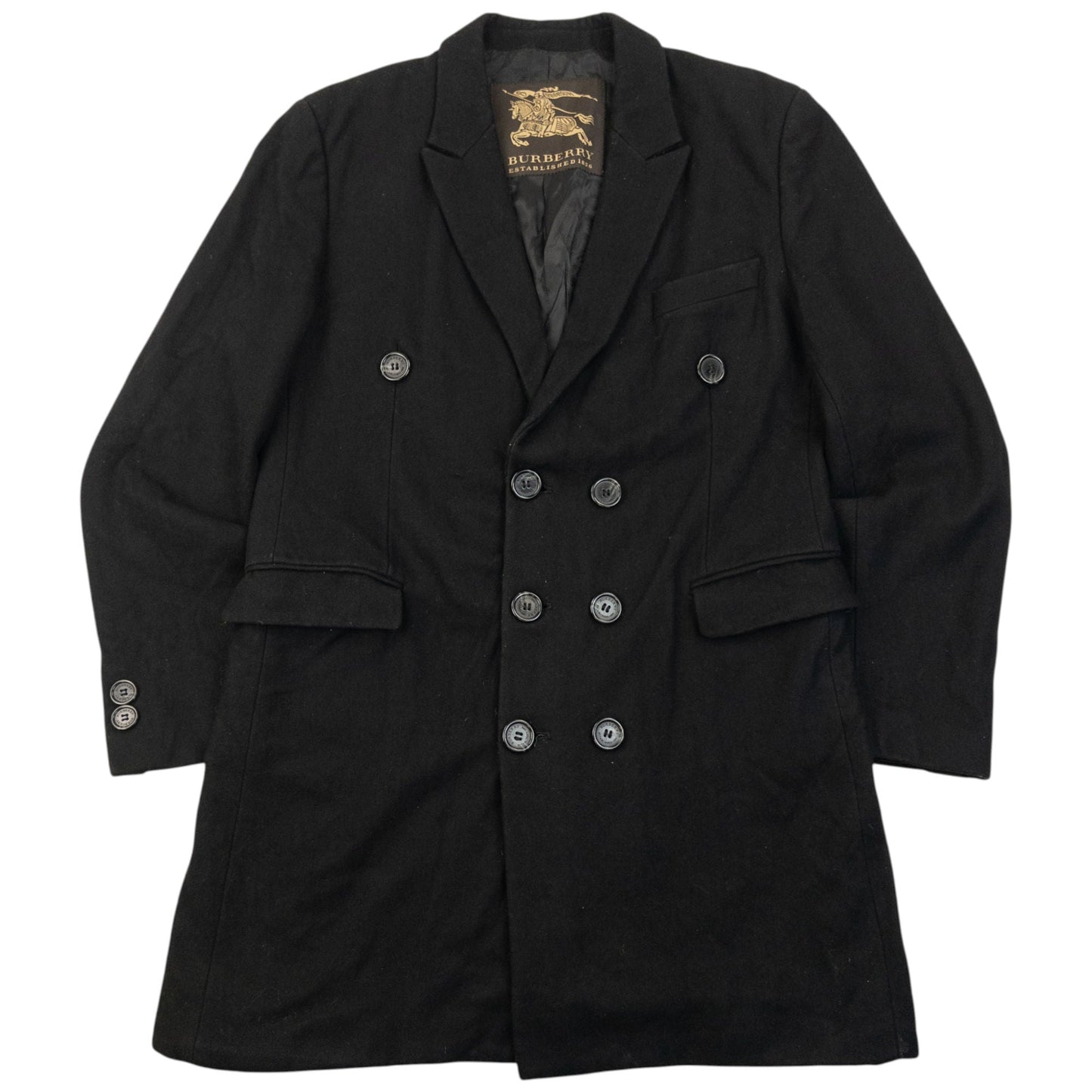 Vintage Burberry Prorsum Button Up Wool Jacket Size S | Small, Black