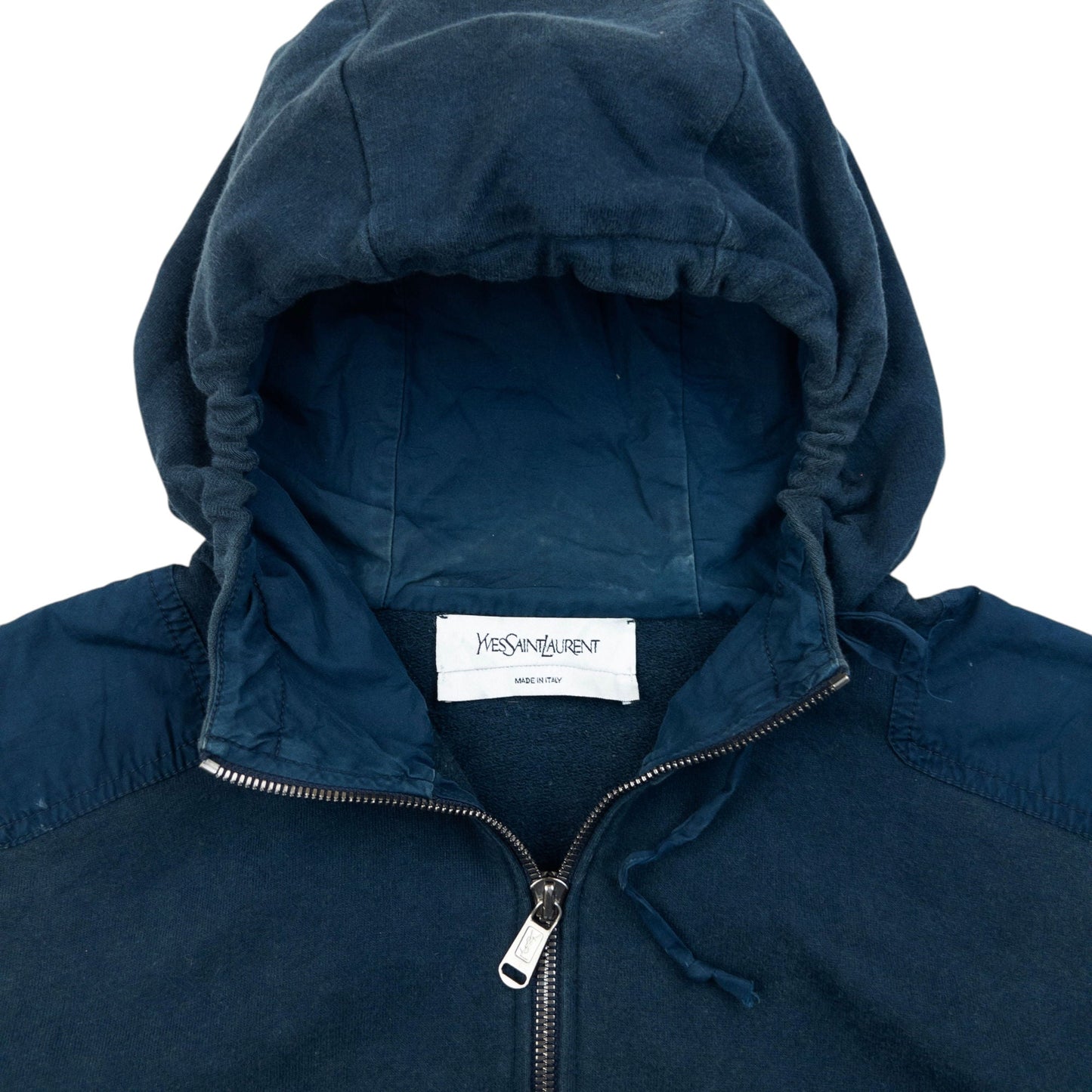 Vintage 2000s YSL Yves Saint Laurent By Tom Ford Zip Up Hoodie Size M | Medium, Navy