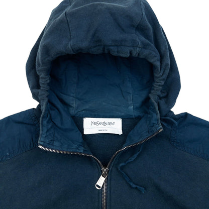 Vintage 2000s YSL Yves Saint Laurent By Tom Ford Zip Up Hoodie Size M | Medium, Navy