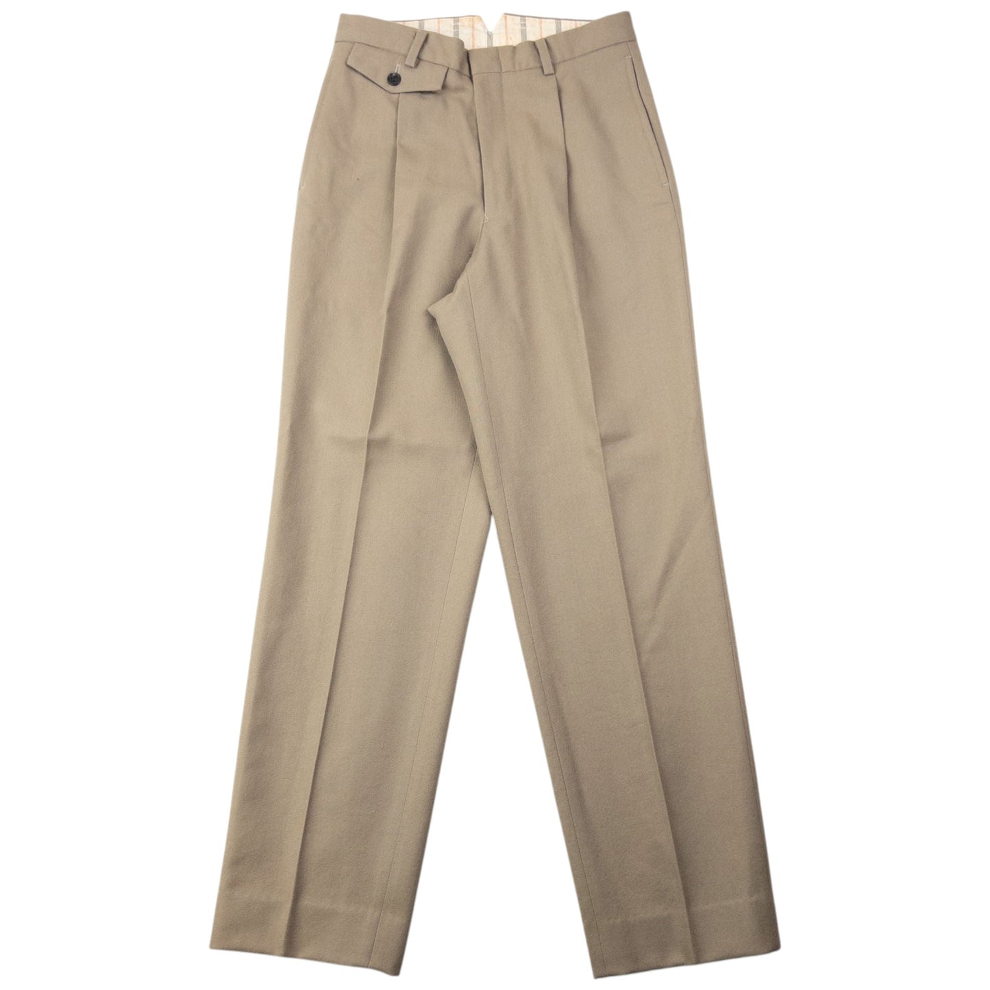 Vintage 90s Yohji Yamamoto D'Urban A.A.R Pleated Trousers Size W26 | W26, Beige