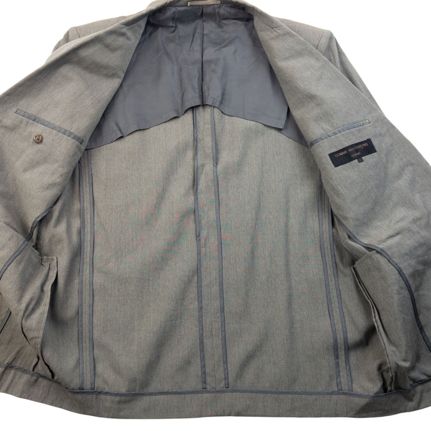 Vintage 90s Comme Des Garçons Homme Blazer Jacket Size S | Small, Grey