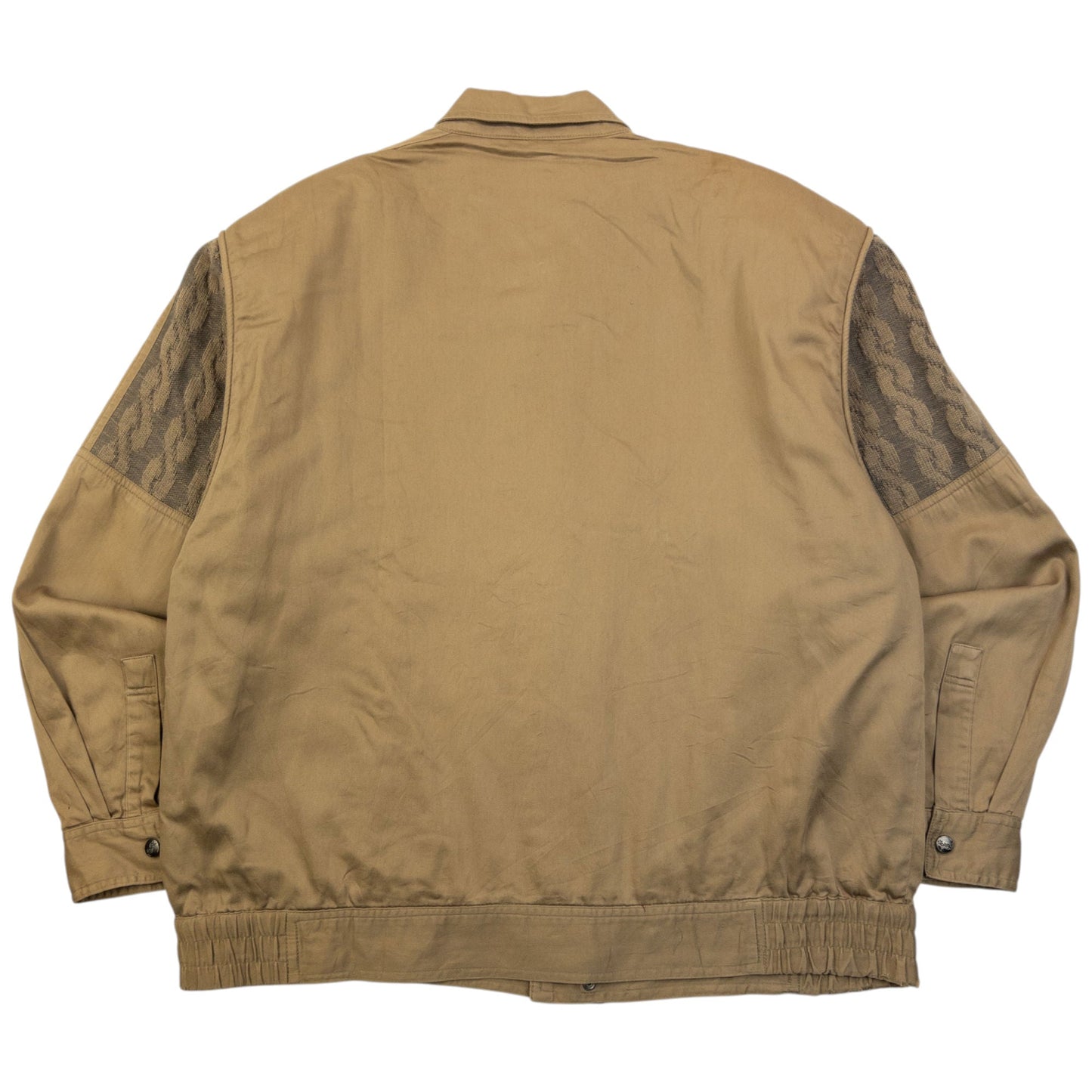 Vintage 90s YSL Yves Saint Laurent Harrington Jacket Size S | Small, Beige