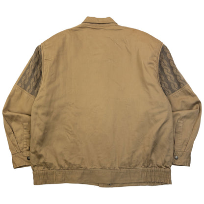 Vintage 90s YSL Yves Saint Laurent Harrington Jacket Size S | Small, Beige