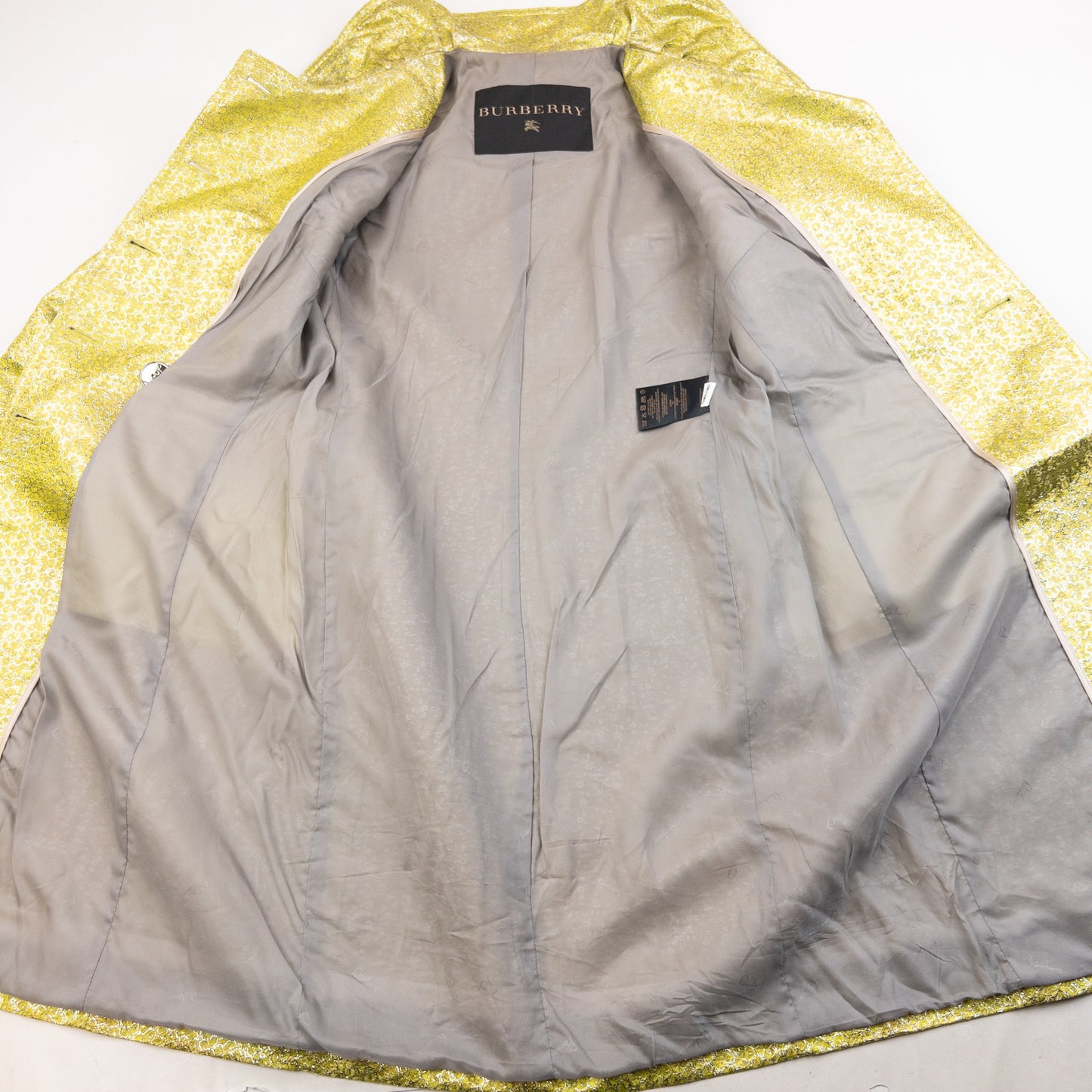 Vintage 2007 Burberry Button Up Pattern Jacket Womens Size M | Medium, Green