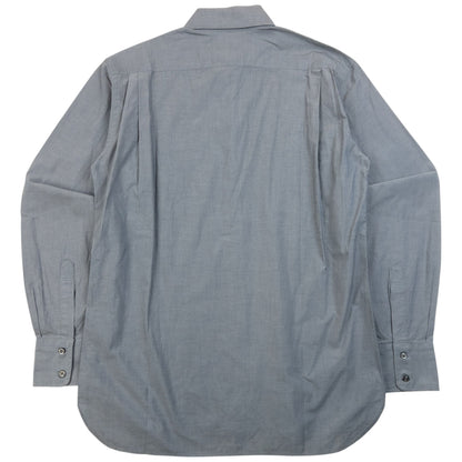 Vintage 90s Yohji Yamamoto D'Urban A.A.R Long Sleeve Button Up Shirt Size S | Small, Grey