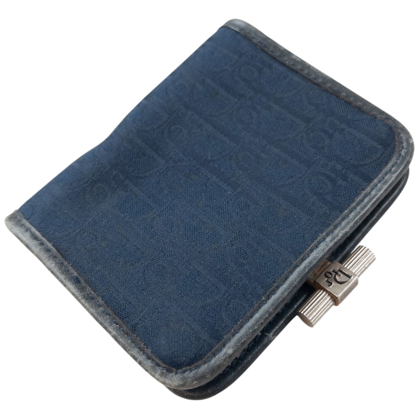 Vintage 80s Dior Monogram Coin Purse | O/S, Blue