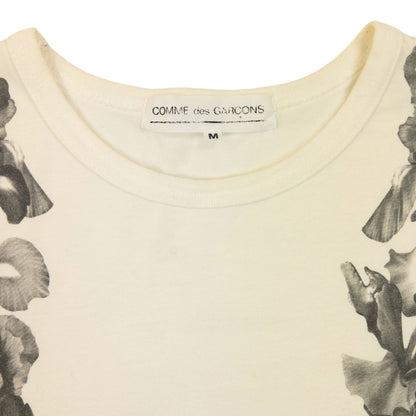 Vintage Comme Des Garçons Hawaiian Lei Graphic T Shirt Size S | Small, Grey