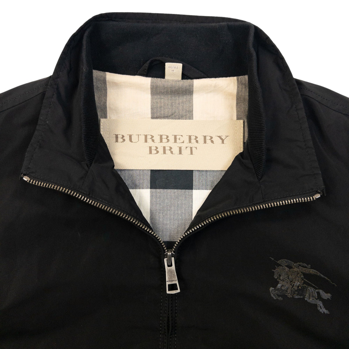 Vintage Burberry Zip Up Jacket Size S | Small, Black