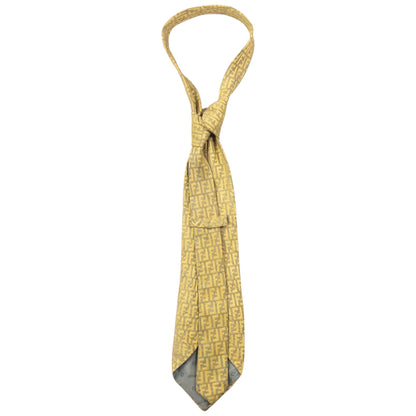 Vintage Fendi Monogram Silk Tie