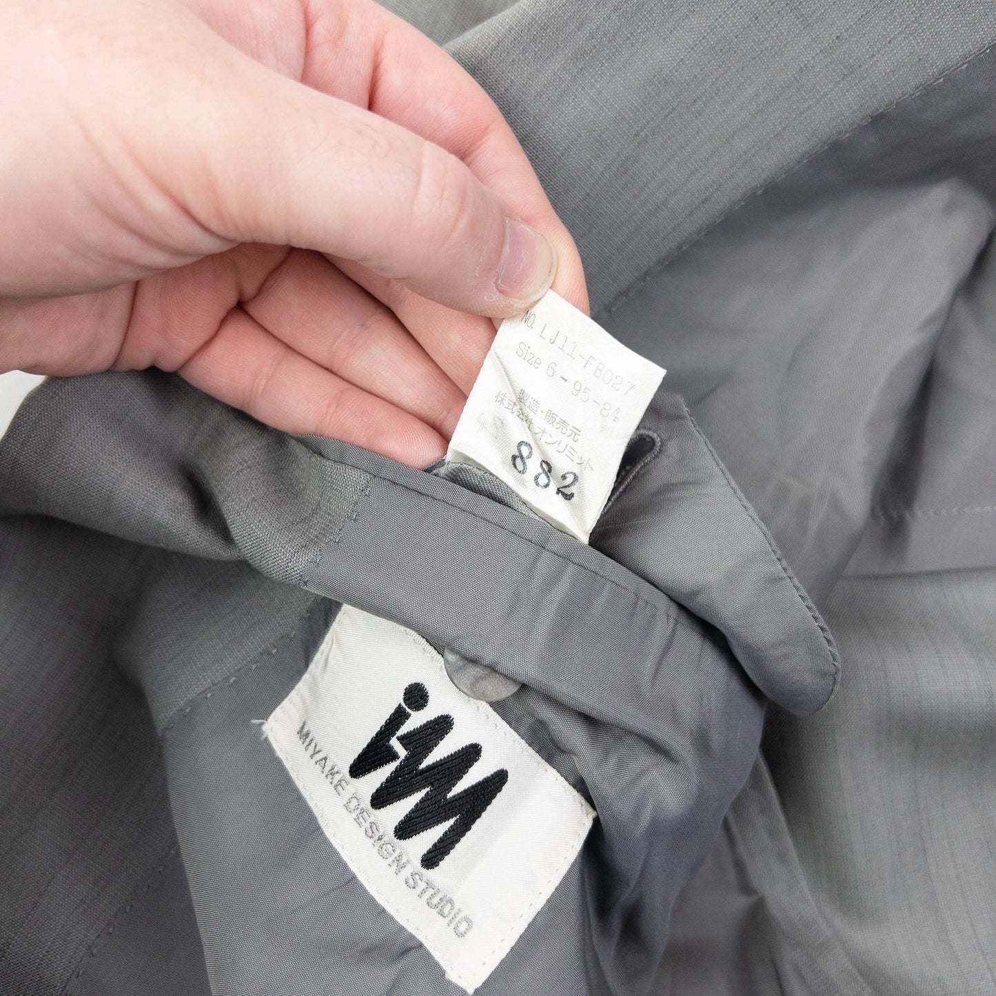 Vintage 90s Issey Miyake Blazer Jacket Size M | Medium, Grey
