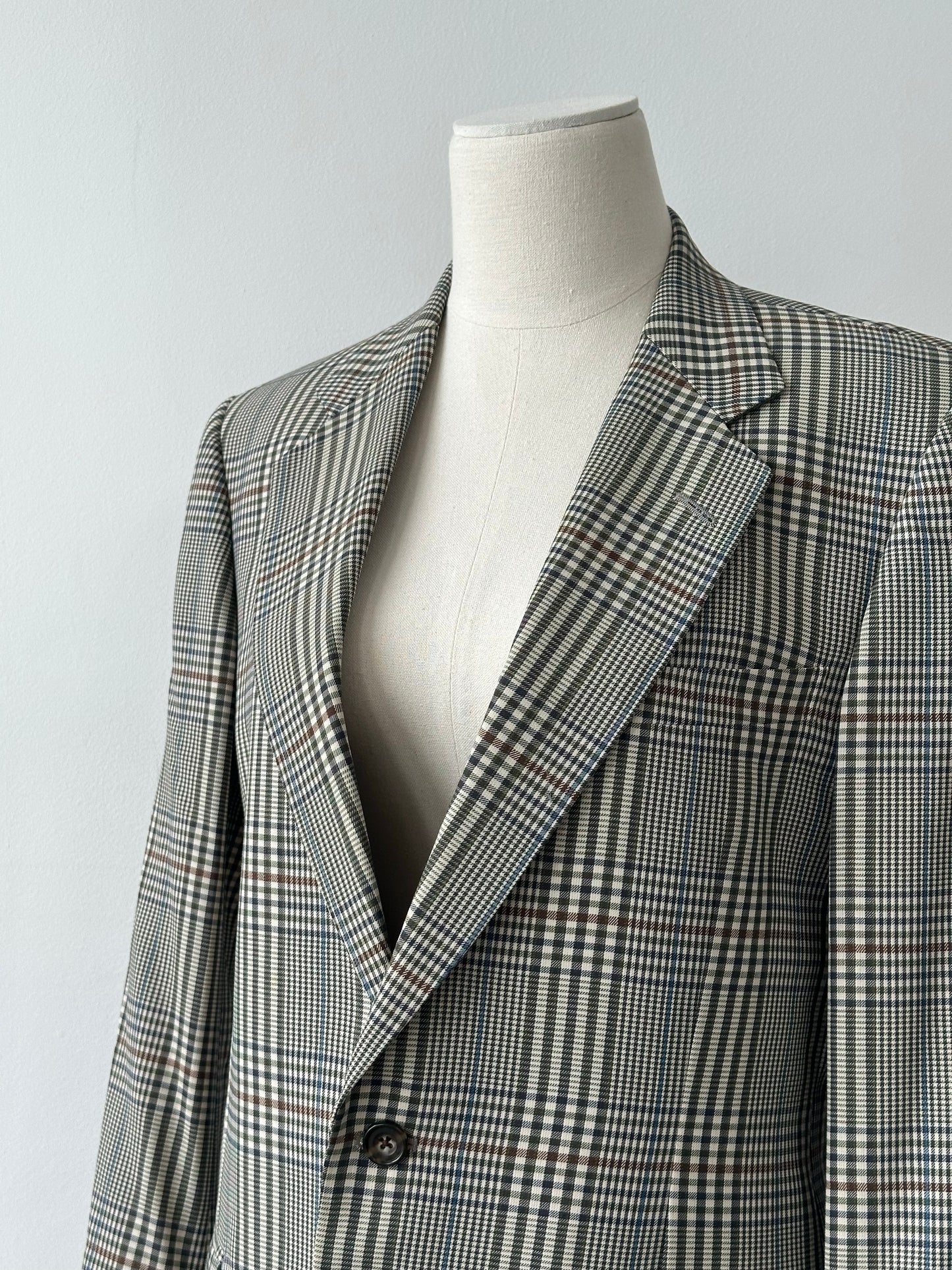 Burberry 1990s Check Single Breasted Blazer - S