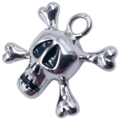 Vintage Stussy World Tribe Skull & Crossbones Jewellery Charm