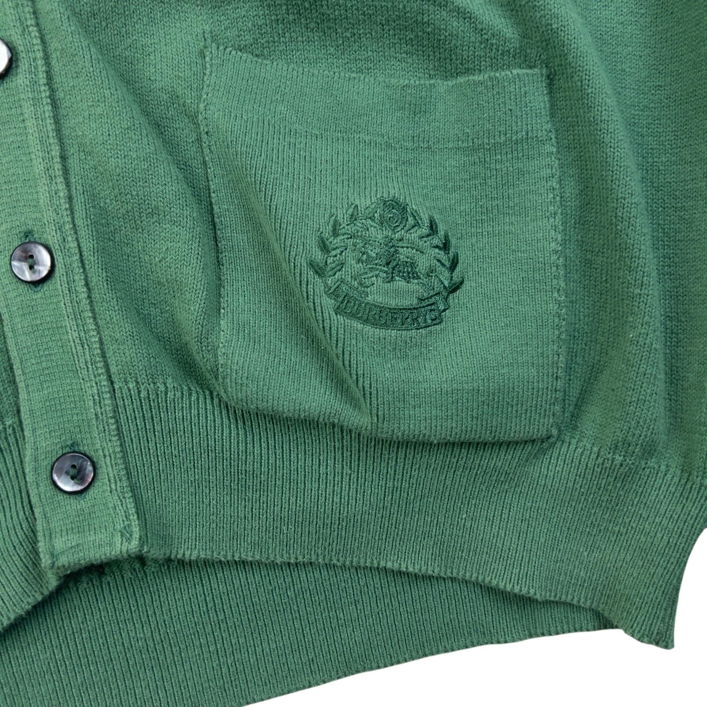 Vintage 90s Burberry Button Up Cardigan Size XL | XL, Green