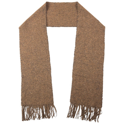 Vintage Burberry Wool Tassel Scarf | O/S, Brown