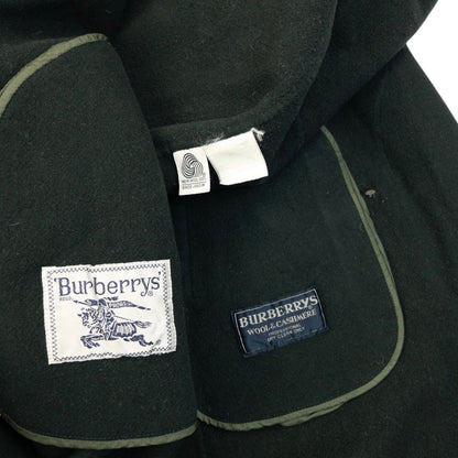 Vintage 90s Burberry Longline Wool Jacket Womens Size L | Large, Green