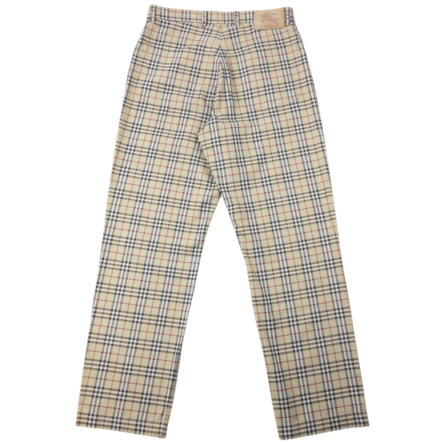 Vintage 2000s Burberry Nova Check Trousers Size W29 | W29, Beige